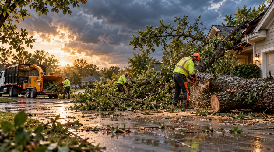 Emergency Tree Removal After Storms: Essential Steps to Protect Your Property